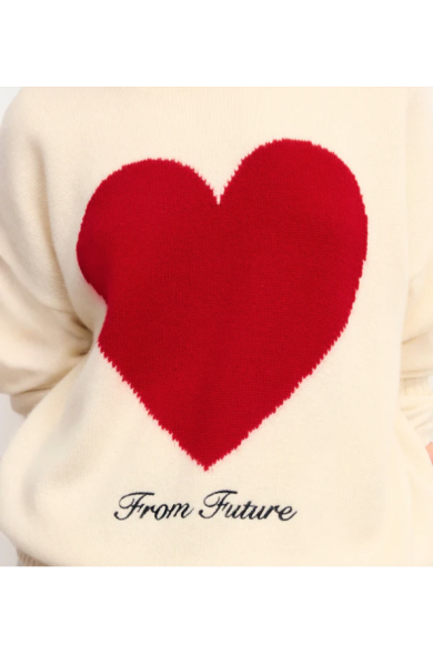 Pull col rond Coeur - From Future