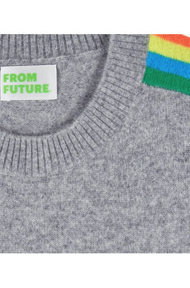 Pull Sans Manches Bandes Multicolores - From Future