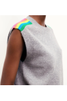 Pull sans manches bandes multicolores - From Future