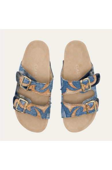 Sandales ODETTE denim - Claris Virot